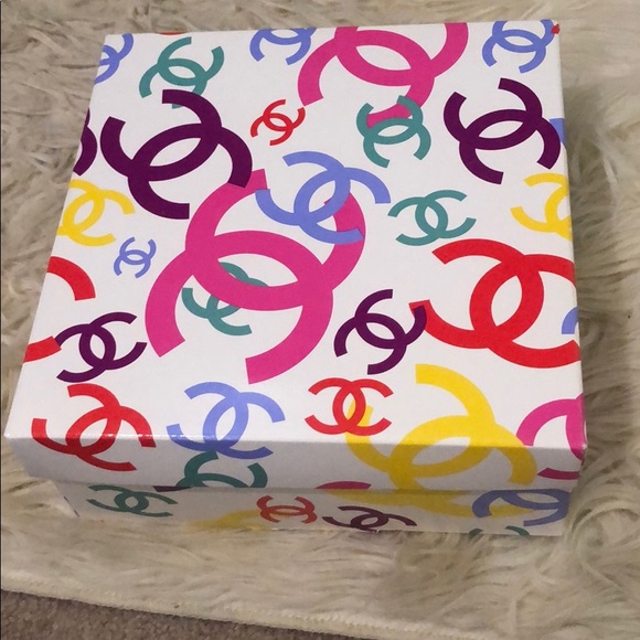 Multi-Colored Signature CC CHANEL gift box!